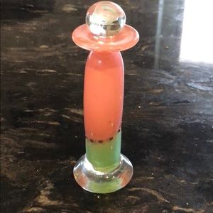 Vintage glass perfume bottle with stopper